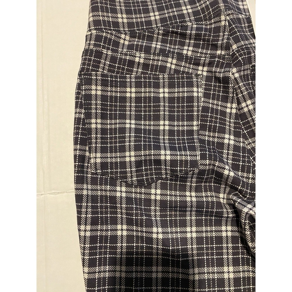 NWT Seven 7 Women's S Dandy Plaid Grey Pull On Ponte Stretch Leggings - Picture 8 of 9